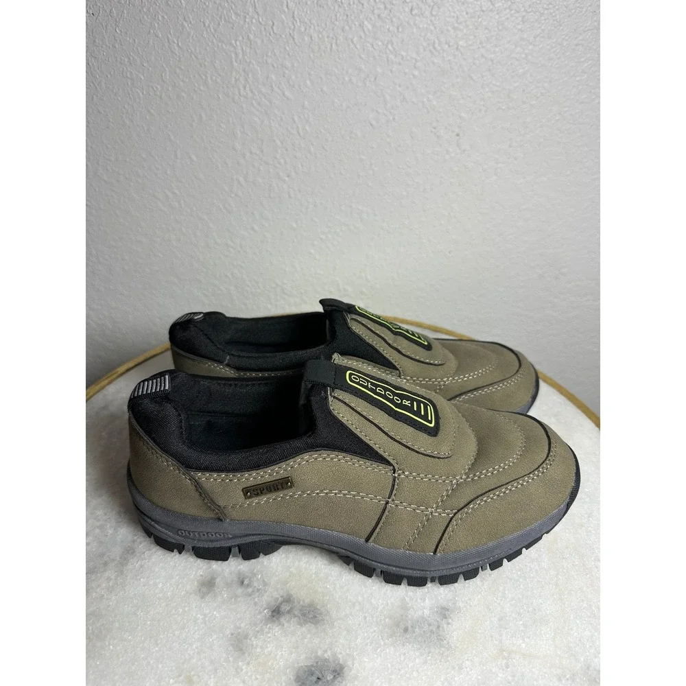 Mens‎ Outdoor Hiking Shoes Slip On Loafers Trail Walking Sneakers Sport